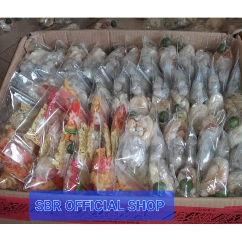 Jual Paket 15 Bungkus Baso Aci Isi Ayam Baso 6 Butir Komplit Bumbu Dll