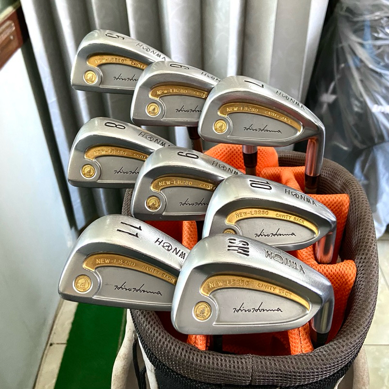 本間 CAVITY BACK NEW-LB280 金メッキ　金ライン アイアン 本間 CAVITY BACK NEW-LB280 金メッキ 金ライン アイアン 本間 CAVITY