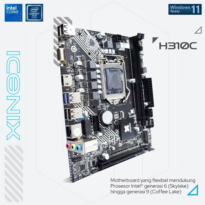 Jual Motherboard H310C Iconix Socket LGA 1151 DDR4 NVMe | Shopee Indonesia