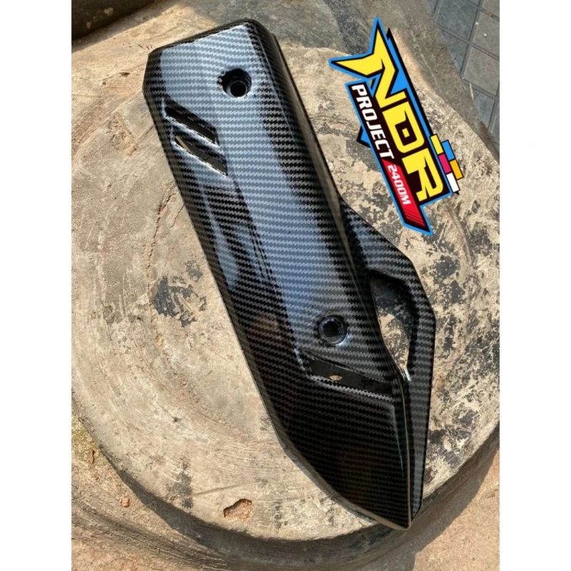 Jual Cover Tutup Knalpot Vario 160 Pcx 160 Carbon Mengkilat Shopee Indonesia 5329