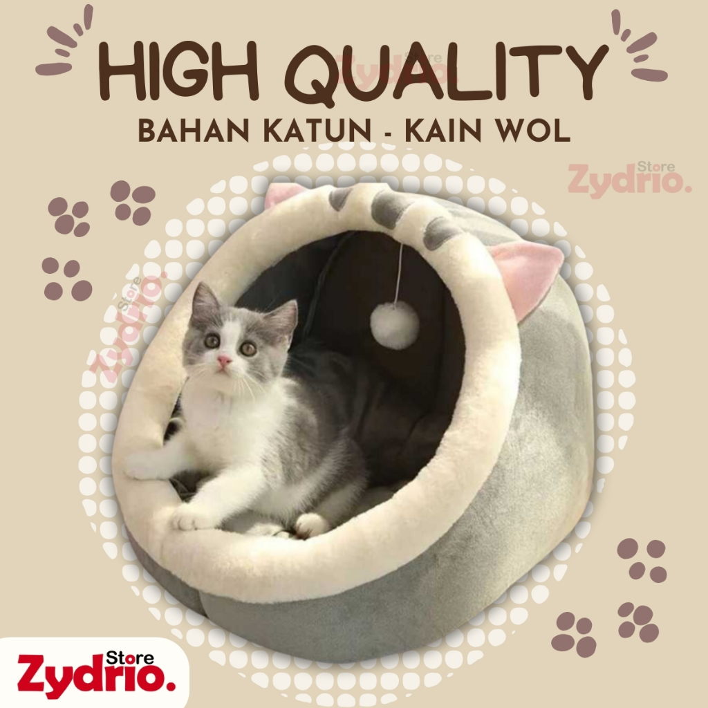 Jual Keranjang Kucing High Quality Katun Kain Wol Tempat Tidur Kasur ...