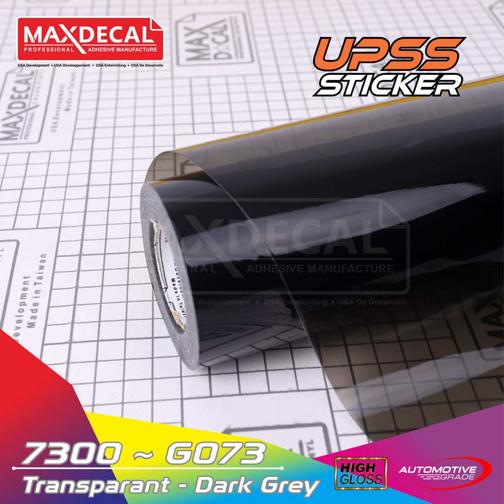 Jual Sticker Stiker Maxdecal Max Decal 7300 G073 G 073 hitam transparan ...
