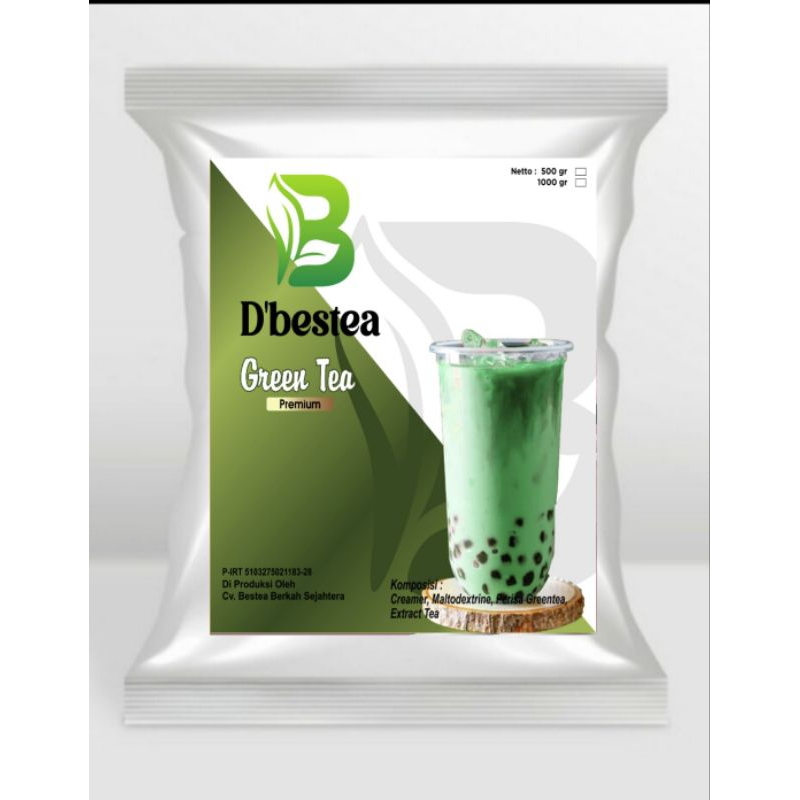 Jual Bubuk Minuman Rasa Green Tea Premium 1 Kg Powder Drink | Shopee ...