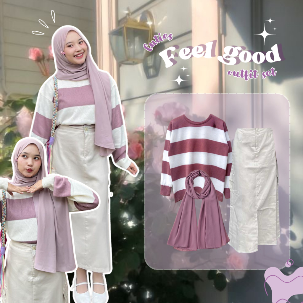 Jual Lovya Slr Outfit Set Korean Style Oneset Wanita Kekinian Outfit