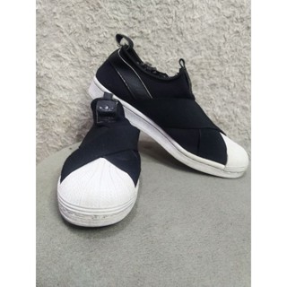 Harga adidas superstar slip on clearance black