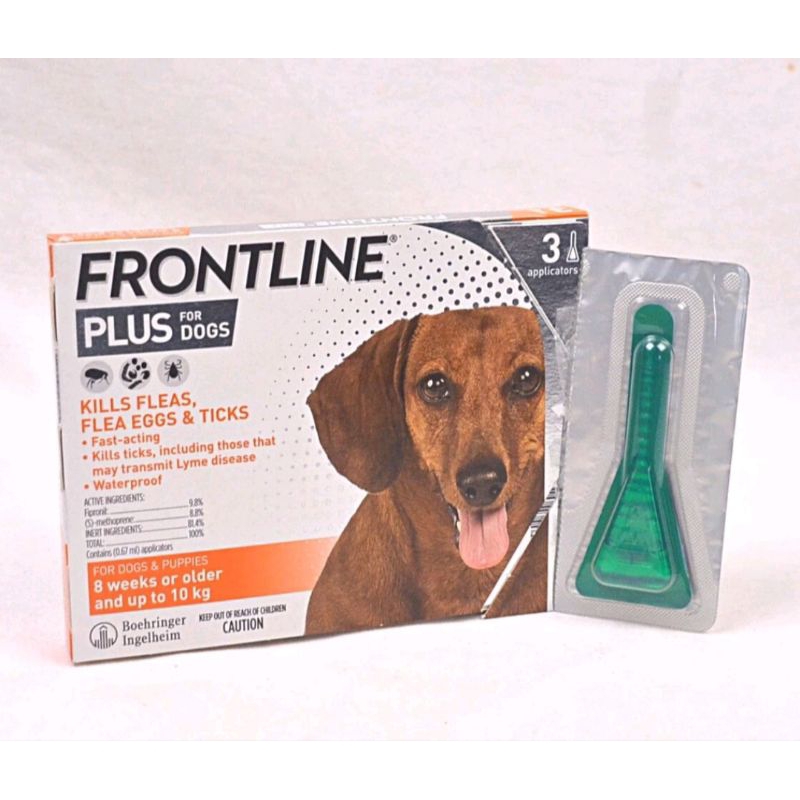 Jual Frontline Plus Small Dog Up 10Kg ( 1Boc isi 3Pcs ) | Shopee Indonesia