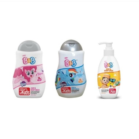 Jual B&B Kids Hair Body Wash Botol 280ML / 250ML - B&B Sabun Mandi ...