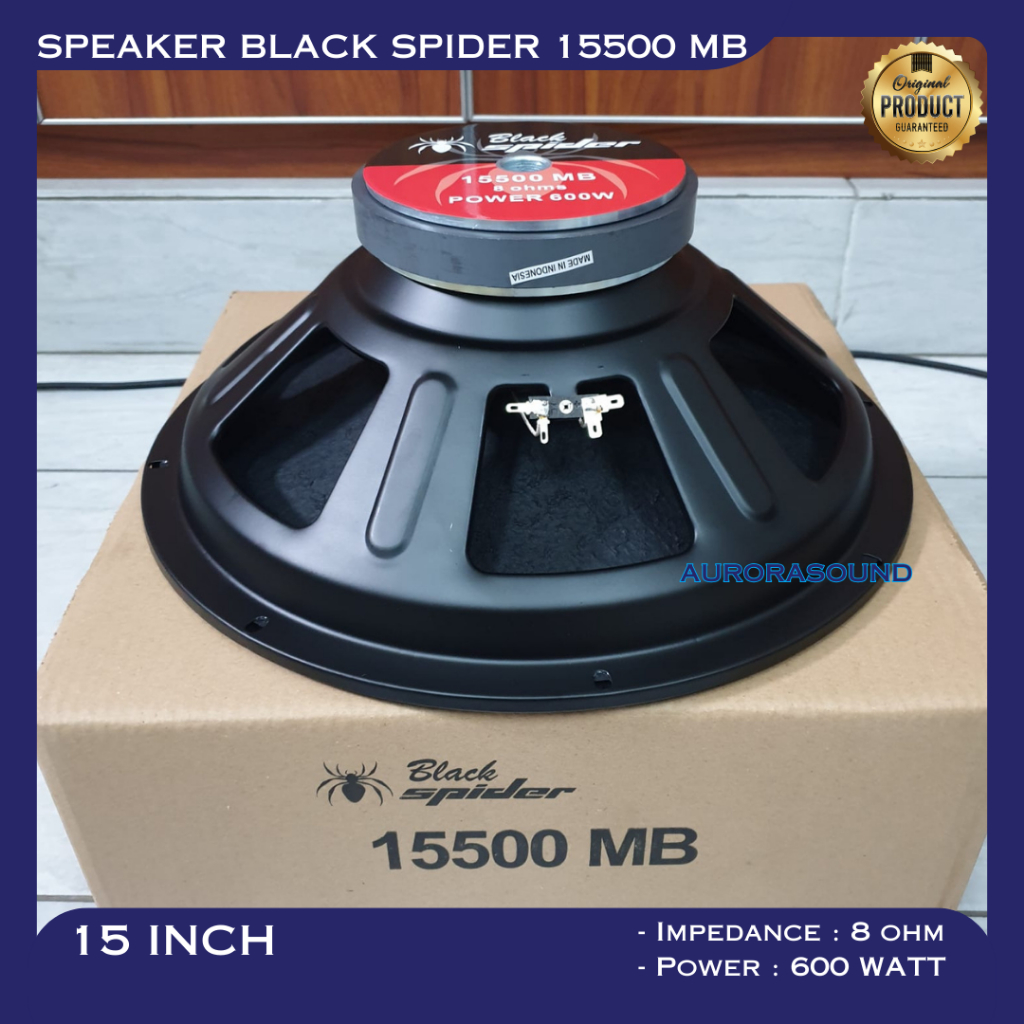 Jual SPEAKER BLACK SPIDER 15500 MB 15 INCH ORIGINAL WOOFER BLACKSPIDER ...