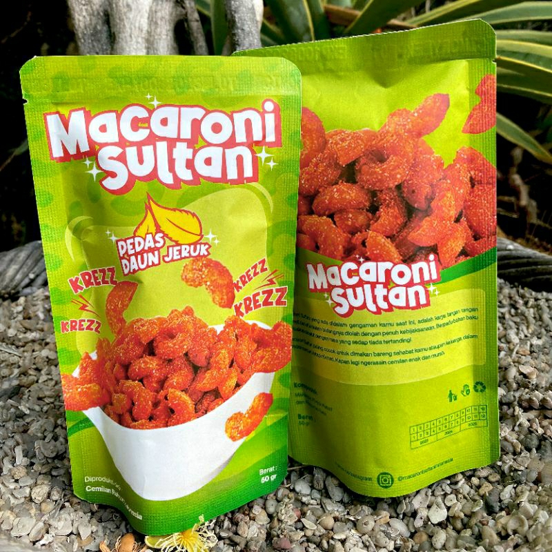Jual Macaroni Sultan camilan makaroni bbq rendang pedas level 5 snack ...