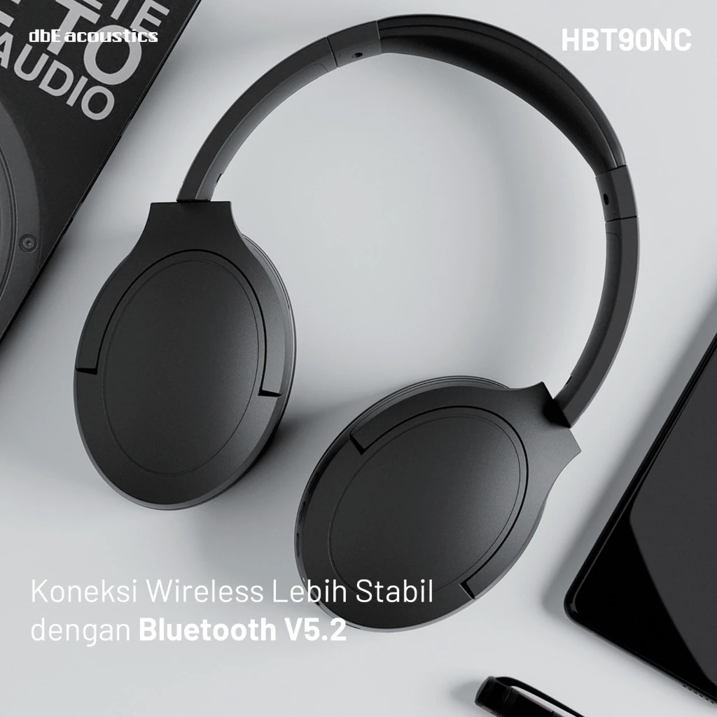 dbE HBT90NC Super Bass Over Ear Noise Cancelling Over Ear Headphone