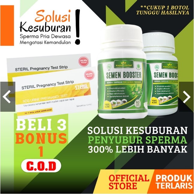 Jual Semen Booster Pengental Sperma Pria Penyubur Sperma Obat Penyubur Sperma Pria Promil 