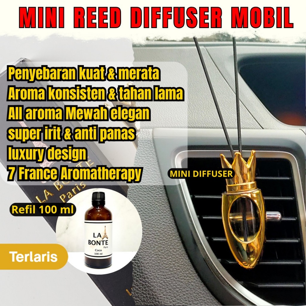 Jual La Bonte Paris Paket Hemat ( 1 Car Diffuser Clip Ac + Refill