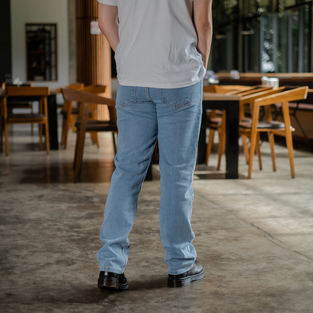 Nevada Denim Long Pants Reguler Fashion Dpbl12:Medium Denim:32:Solid:Denim Long Pants