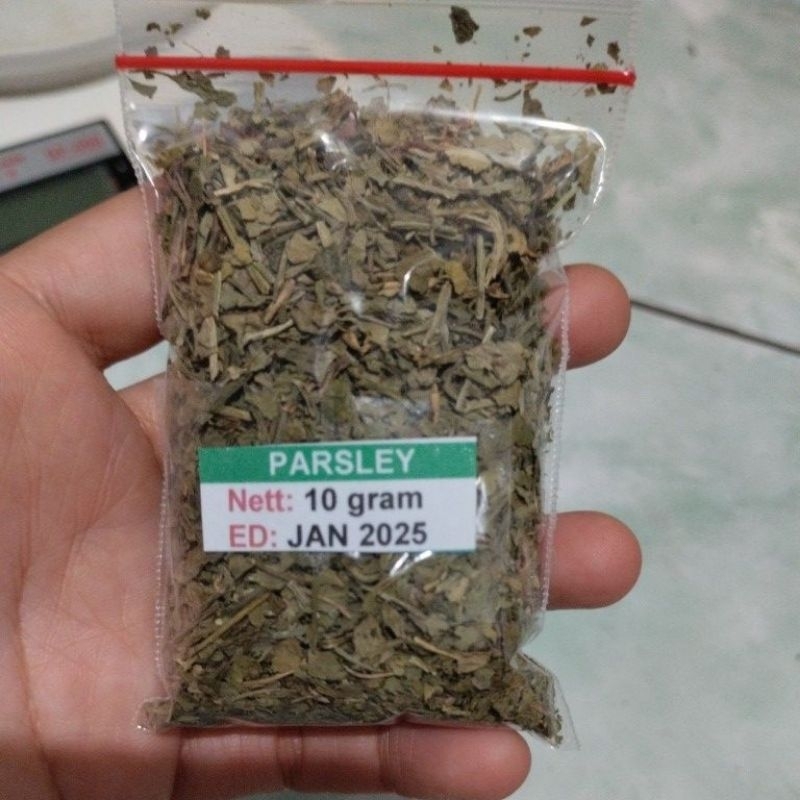 Jual Daun Bubuk Dried Parsley Peterseli Kering Flakes Bumbu Tabur Dapur Dan Gram Shopee