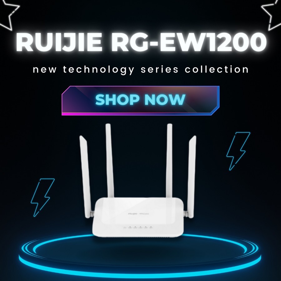 Jual Wireless Router Ruijie Reyee RG EW1200 / EW1200G Pro 1300m Gigabit ...