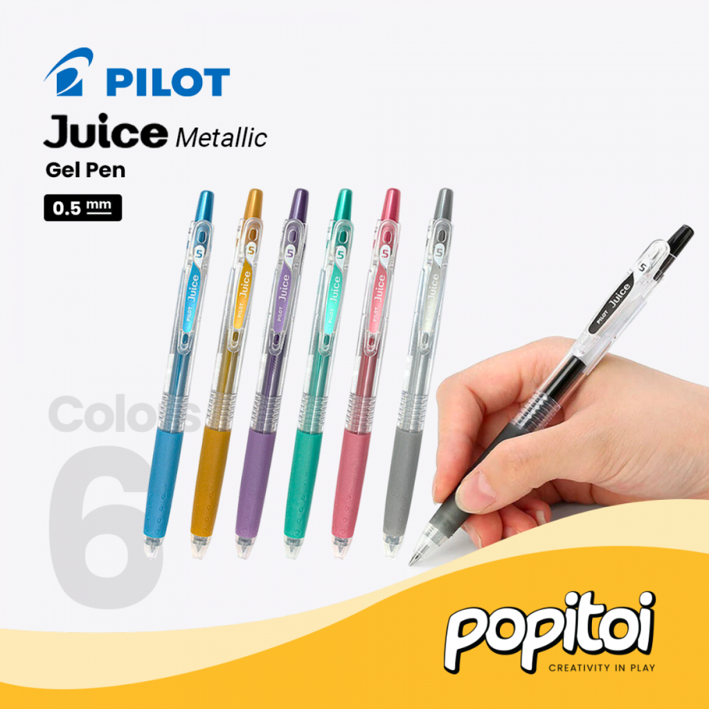 Jual Pilot JUICE METALLIC Gel Pen 0.5 mm Pulpen Series Metalik Bolpoin ...