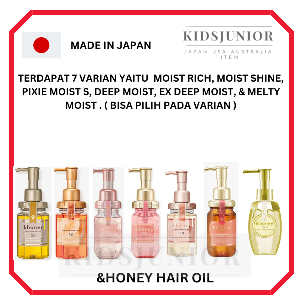 Jual &Honey Hair oil original japan Shopee Indonesia