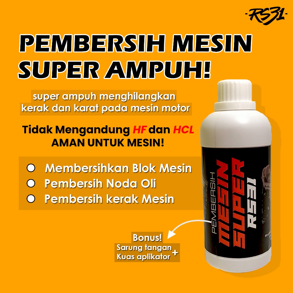 Jual RS31 Cairan Pembersih Mesin Super 500ML - Penghilang Kerak ...