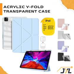 Case Yfold For iPad Pro 11 Gen 5/6 10th 9/8/7 Air 4/5 Pro 11" 18-22 Acrylic with Pencil Holder