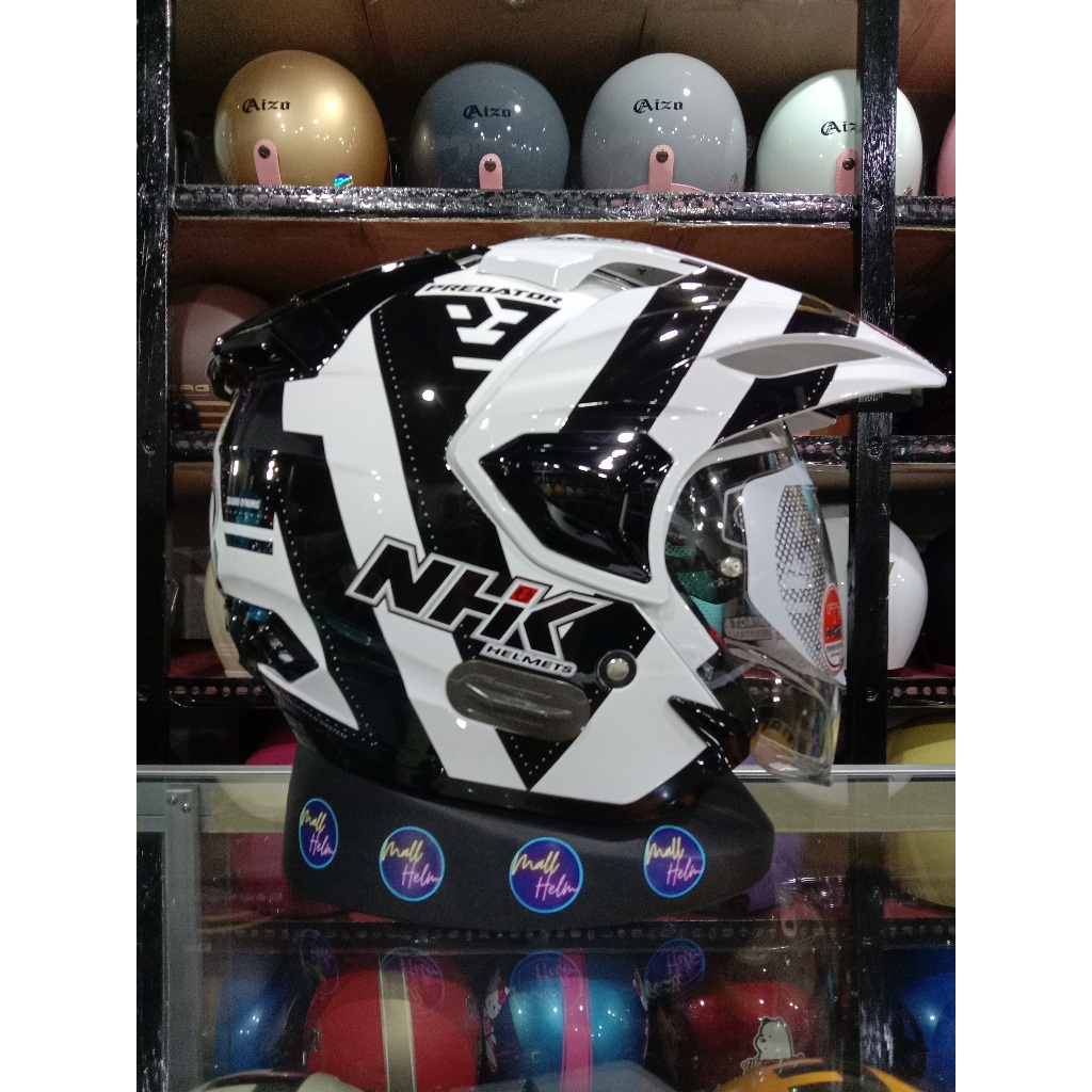 Jual HELM NHK PREDATOR DOUBLE VISOR | Shopee Indonesia