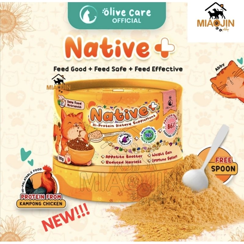 Jual Vitamin Kucing NATIVE+ Tinggi Protein - Cat Nutri Plus + Native ...