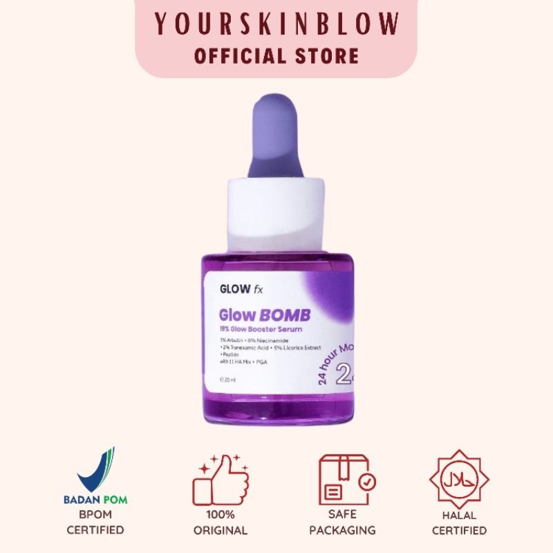 Jual [GLOW FX] Glow Bomb Serum - Serum Glowing & Bekas Jerawat 19% ...