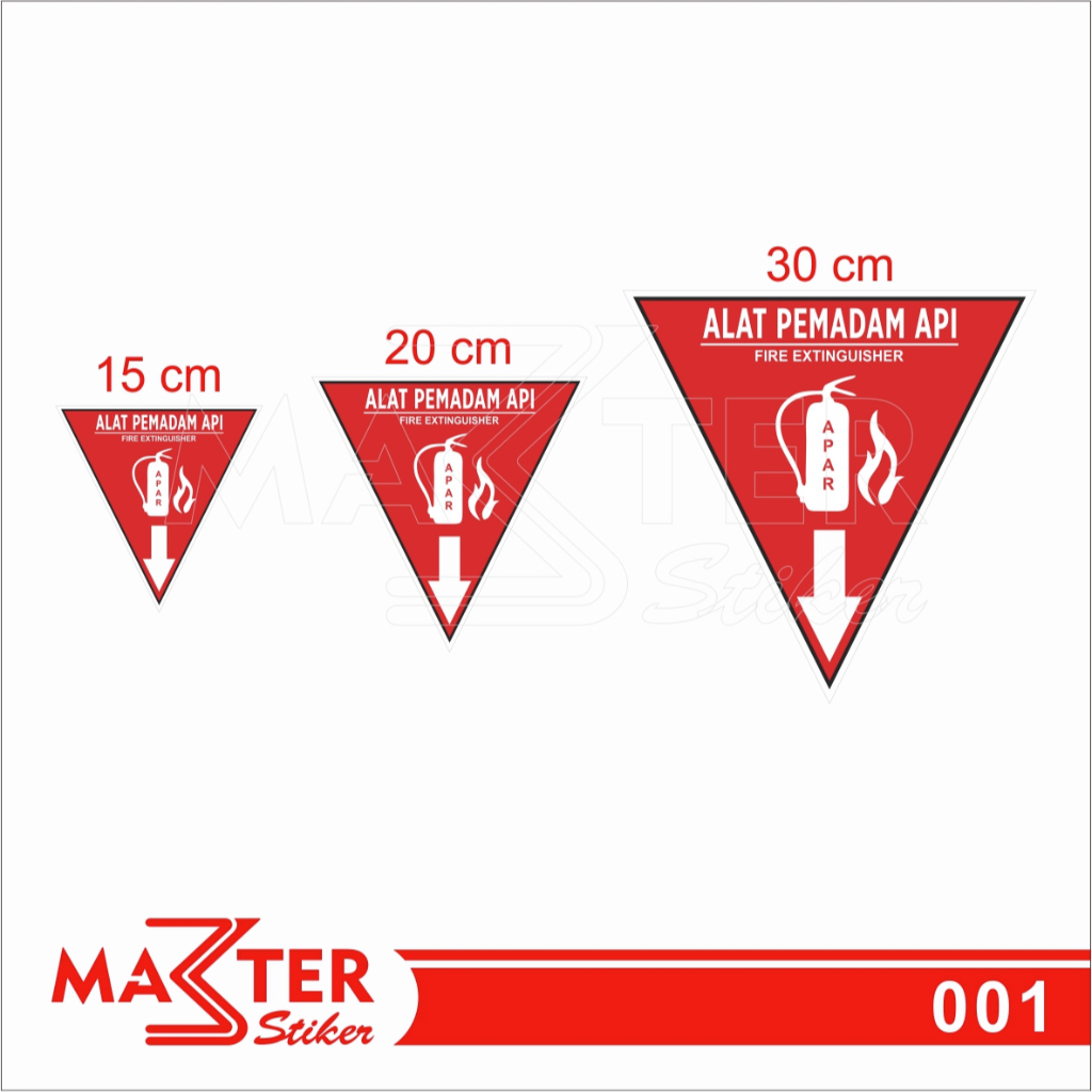 Jual 001 - Stiker APAR (Alat Pemadam Api Ringan), Sticker Vinyl ...