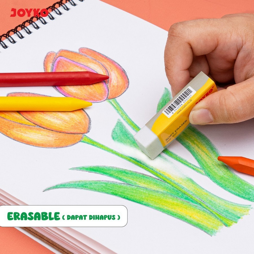Jual Clean Crayon Erasable JOYKO CLCR-AB Isi 12 & 24 | Shopee Indonesia