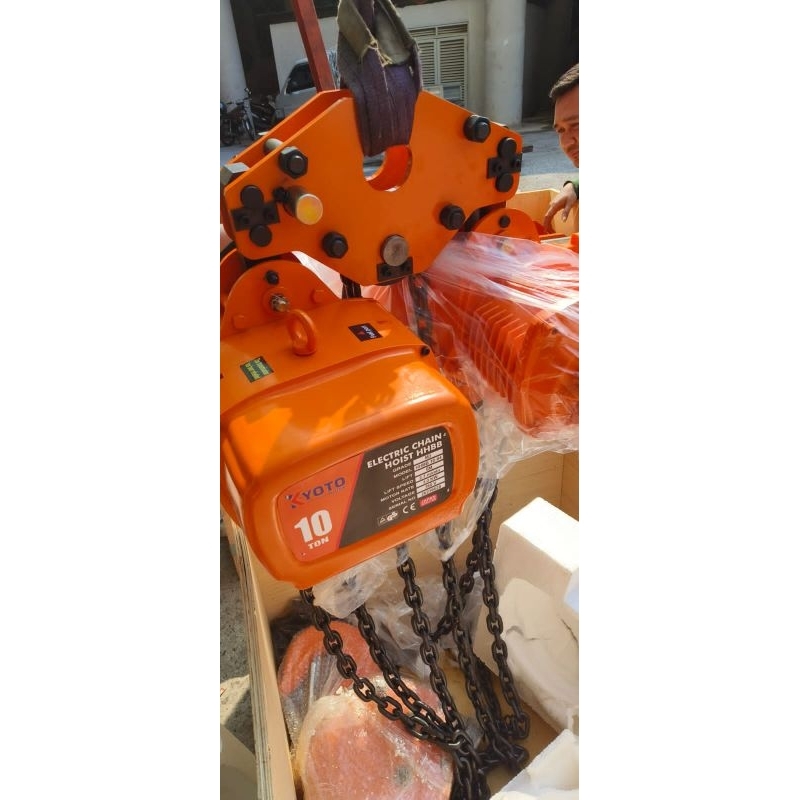 Jual ELECTRIC CHAIN HOIST KAPASITAS 10 TON RANTAI 6 METER (4 JALUR ...