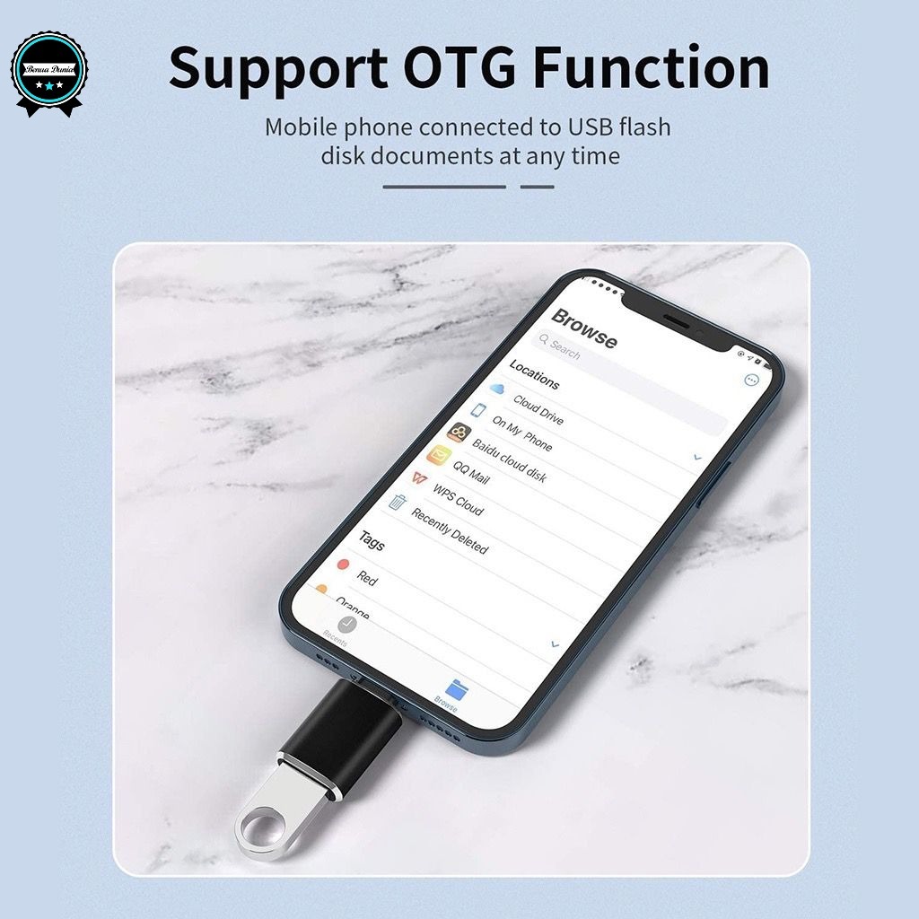 Jual DIINAMI G19 Mini OTG USB TO L Adapter Converter USB 3.0 Plug Play ...
