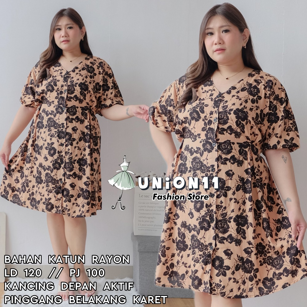 Jual Union Dress Wanita Jumbo Xxxl Dress Jumbo Wanita Ld