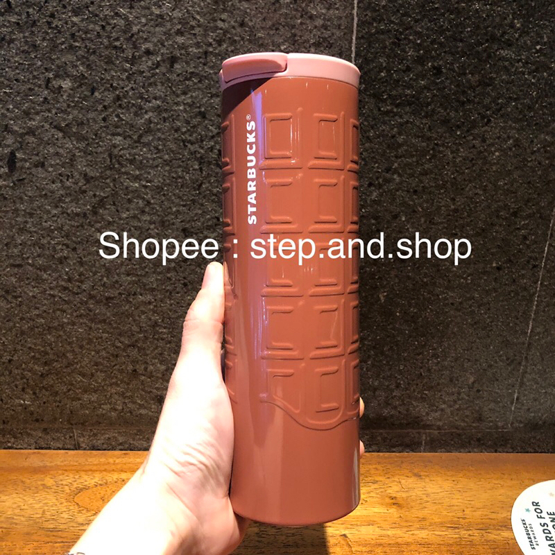 Tumbler Starbucks Valentine's Day 2024 - 473 Ml, Couleur Rose Chocolat - Neuf