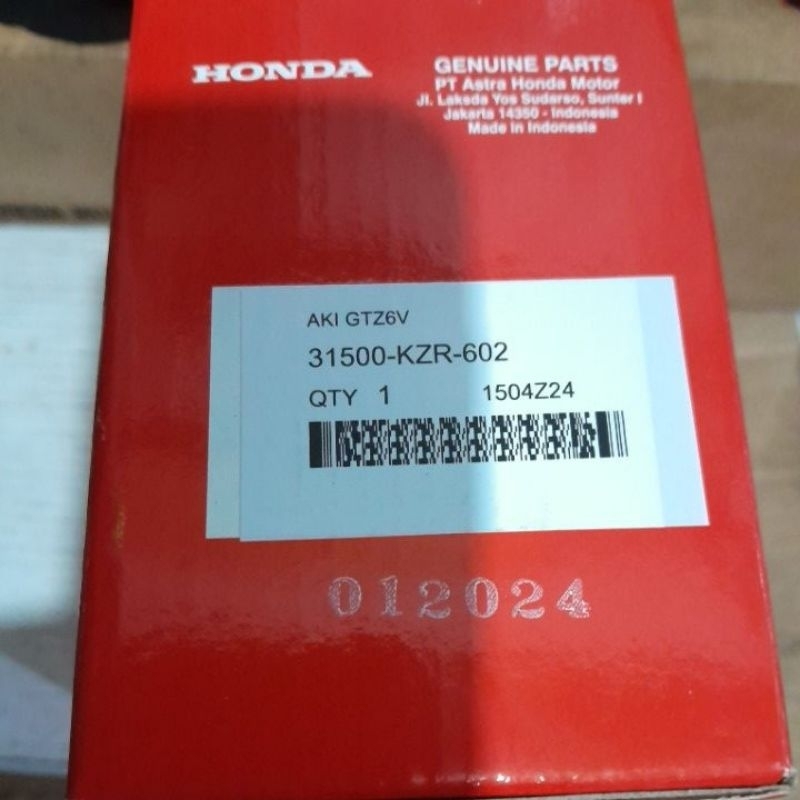 Jual AKI GS HONDA / Accu (Battery) VARIO 125 PCX160 PCX150 VARIO 150