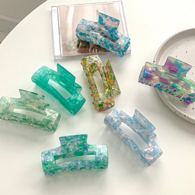 Jual Jedai Jepit Clip Rambut Kotak Hair Claw Korea Premium 10Cm ...