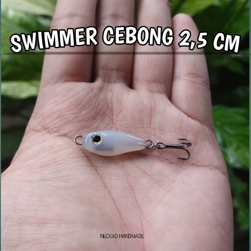 Jual UMPAN CASTING SWIMMER CEBONG SWIM UPIL 2,5 CM HAMPALA HAMPILI ...