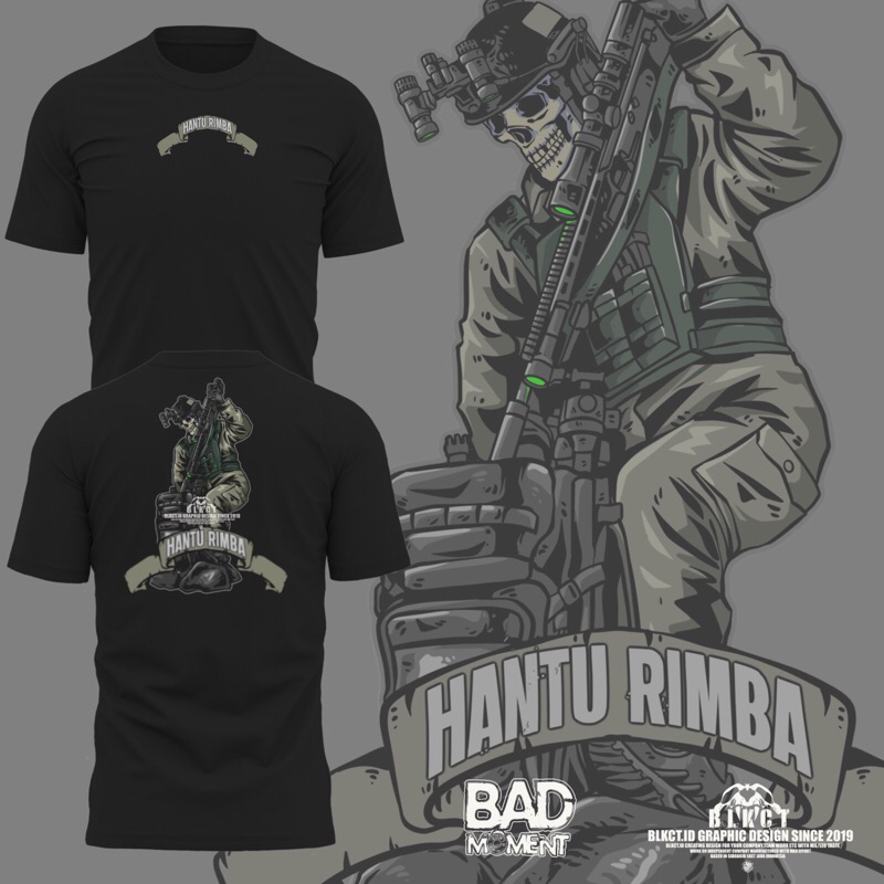 Jual Kaos Tactical Hantu Rimba | Shopee Indonesia
