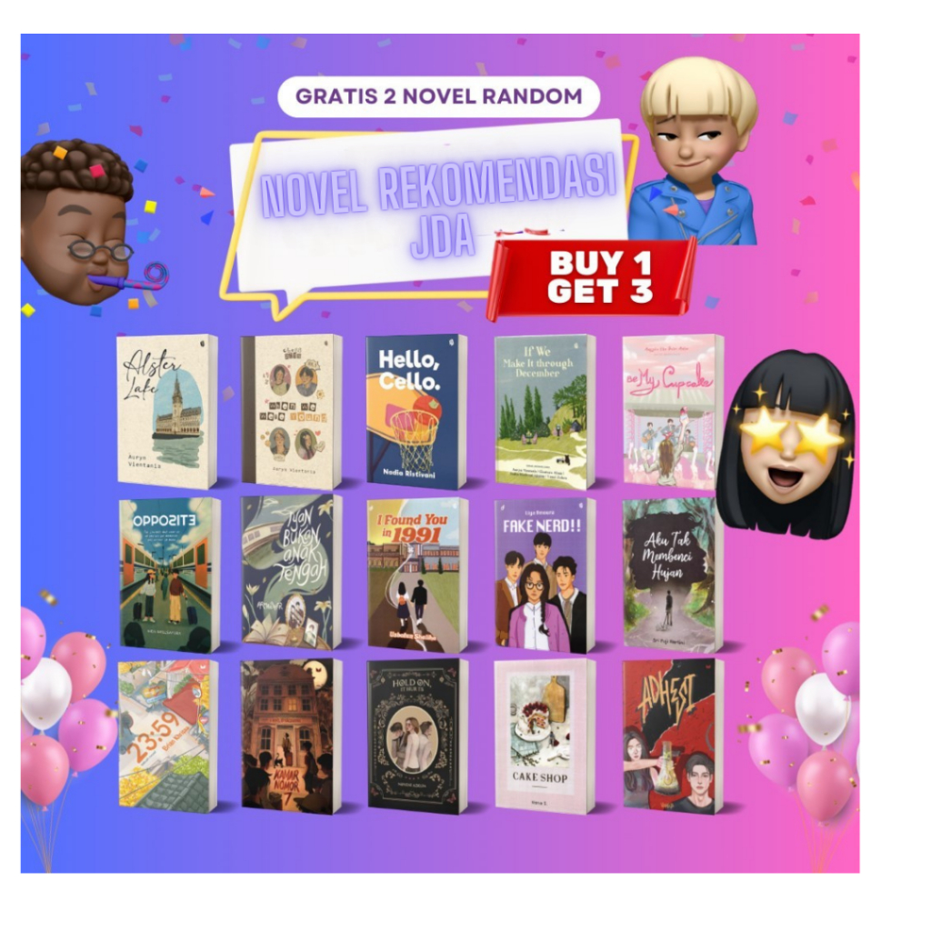 Jual PROMO Beli 1 Dapat 3 Buku Novel Rekomendasi by JDA Bookstore ...