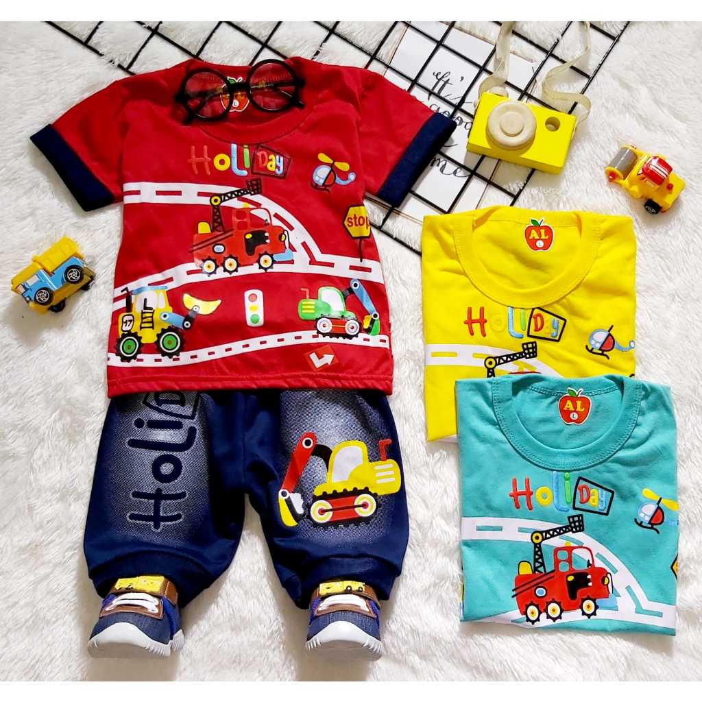Jual Setelan Baju Bayi Laki Laki Usia 6 Sampai 12 Bulan Max Berat Anak
