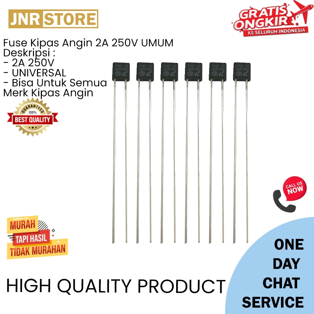 Jual Sekring Thermofuse Termofuse Fuse Kipas Angin Thermal Fuse 250V 2A