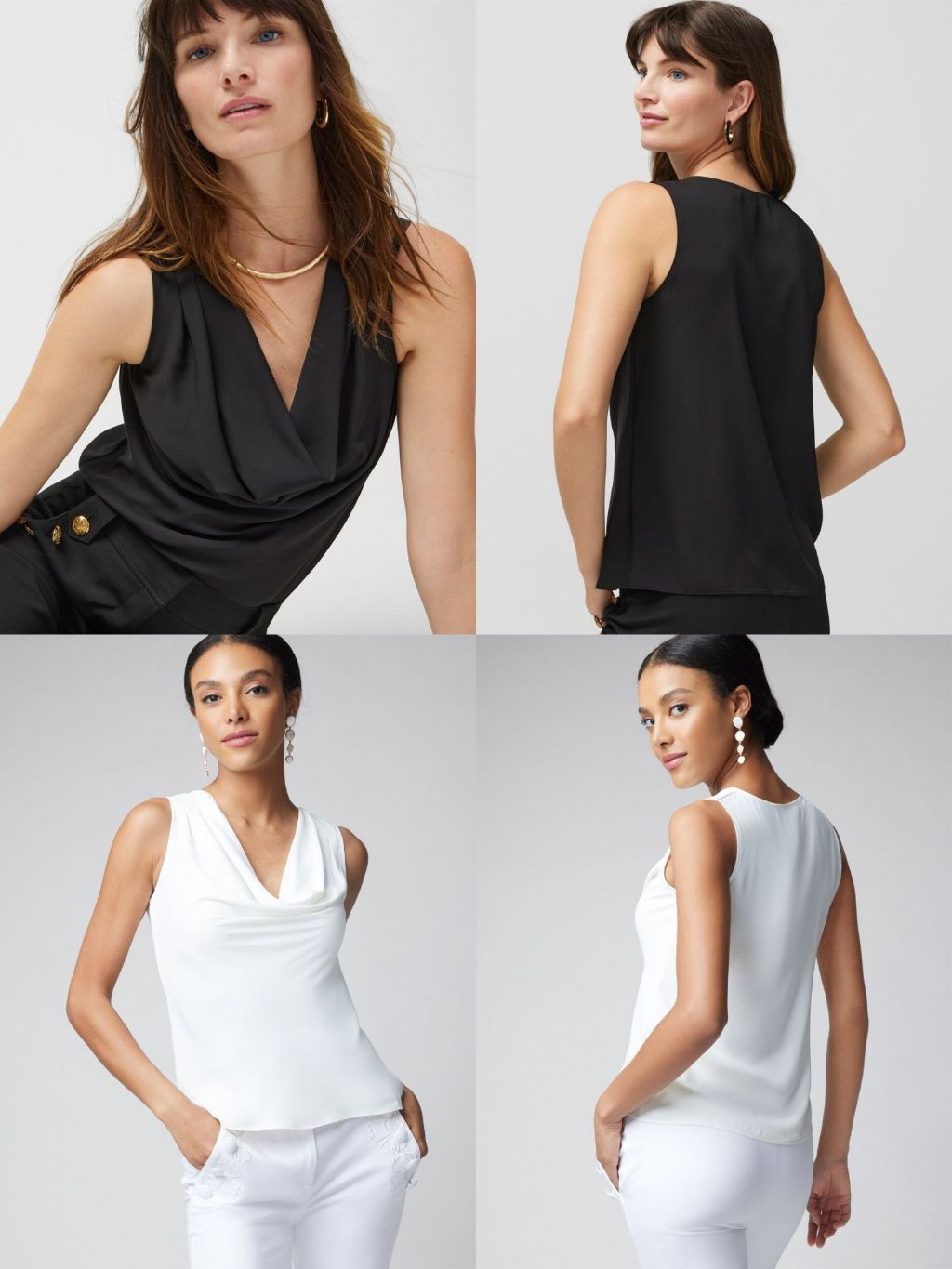 Jual WH*BM Cowl-Neck Shell Top - 4911 | Shopee Indonesia