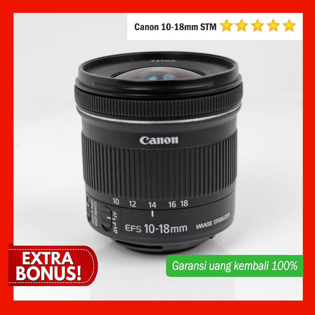 Canon EFS 10-18mm Jual Canon EF-S 10-18mm f/4.5-5.6 IS STM dengan