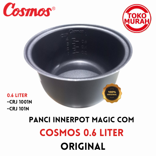Jual Panci Teflon Inner Pot Magic Com COSMOS 0,6 Liter ORIGINAL Hitam ...
