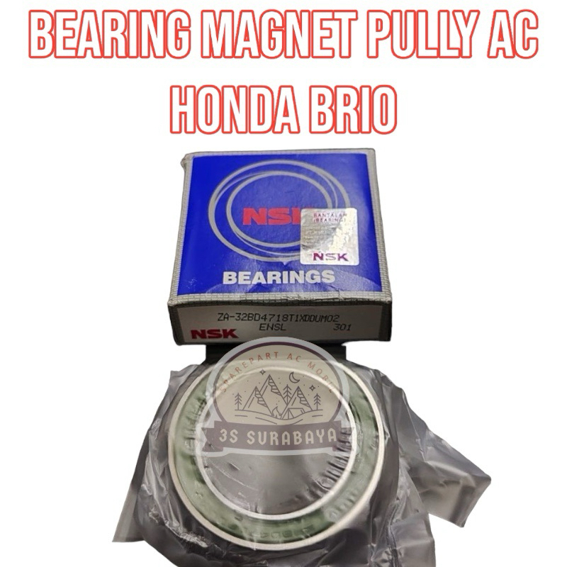Jual Bearing Ac Pully Magnet Brio Honda Ac mobil (Baru/New) Bearing ...