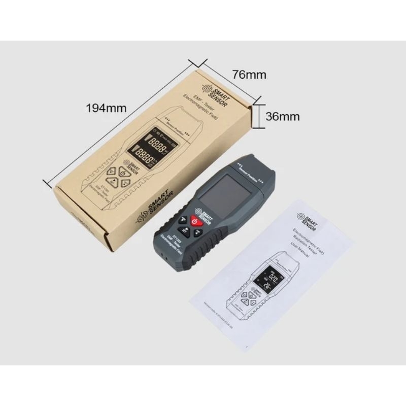 Jual ST1393 EMF Smart Sensor Meter Detektor Radiasi elektromagnetik ...