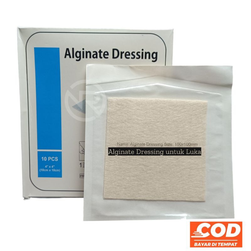 Jual 1 pcs Alginate dressing /calsium alginate untuk luka perdarahan ...