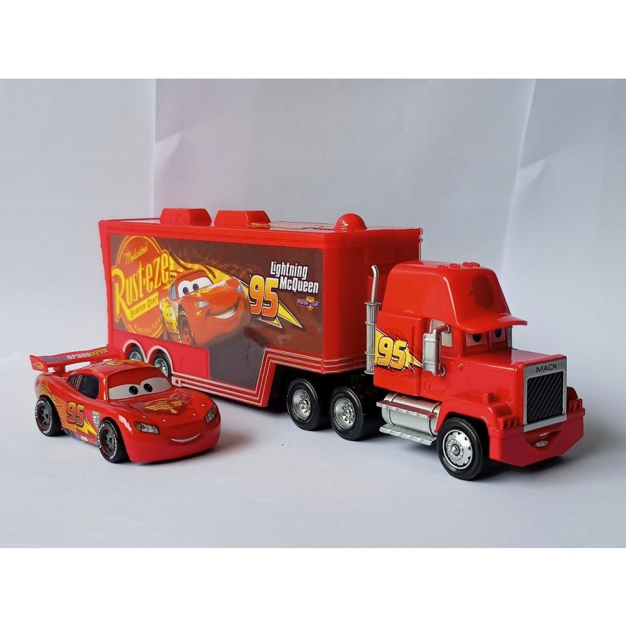 Jual Mainan Mobil Cars 95 Lighting Mcqueen Bumper Ointment mack Truck ...