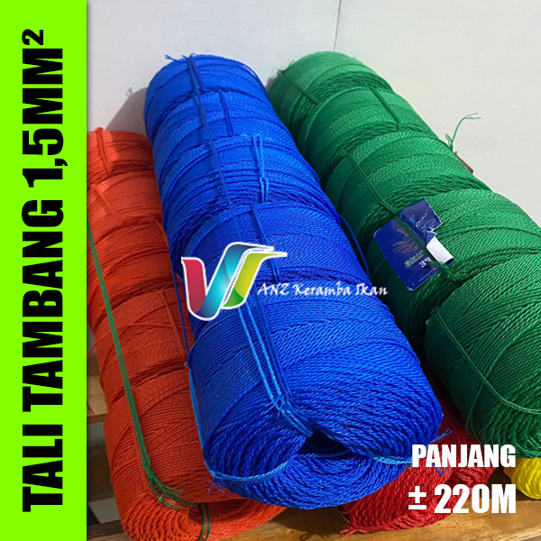 Jual Tali tambang Pe / tali tambang nilon / tali tampar ukuran kecil 1 ...