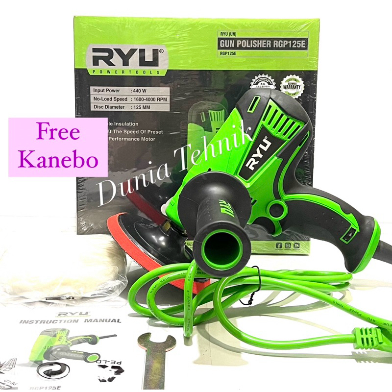 Jual Mesin Poles RYU RGP 125E Alat Polisher Mesin Poles Mobil Motor ...