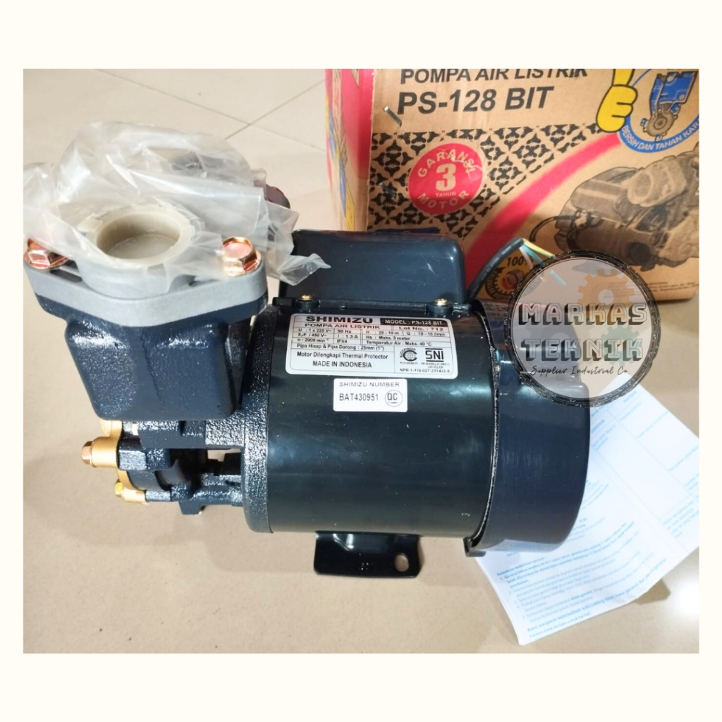Jual SHIMIZU Pompa Air Listrik NON OTOMATIS PS 128 BIT PS128BIT/ Pompa ...