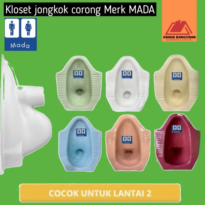 Kloset corong jongkok merk mada / closet corong jongkok cocok untuk Lantai 2 atau lantai atas